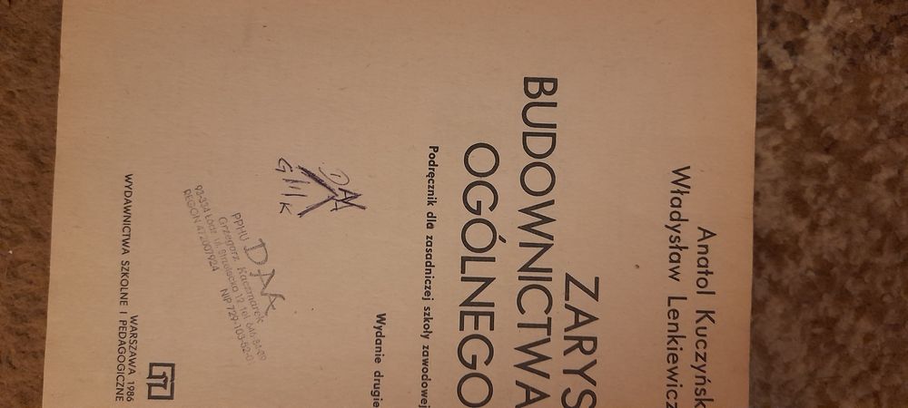 Zarys budownictwa ogólnego - Anatol Kuczyński Władysław Lenkiewicz