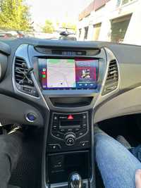 Магнітола Hyundai Elantra - CarPlay,8 ядер, Q-Led екран ,слот під SIM