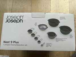 Zestaw misek, miarek i sitek Joseph Joseph Nest 9 Plus Gray