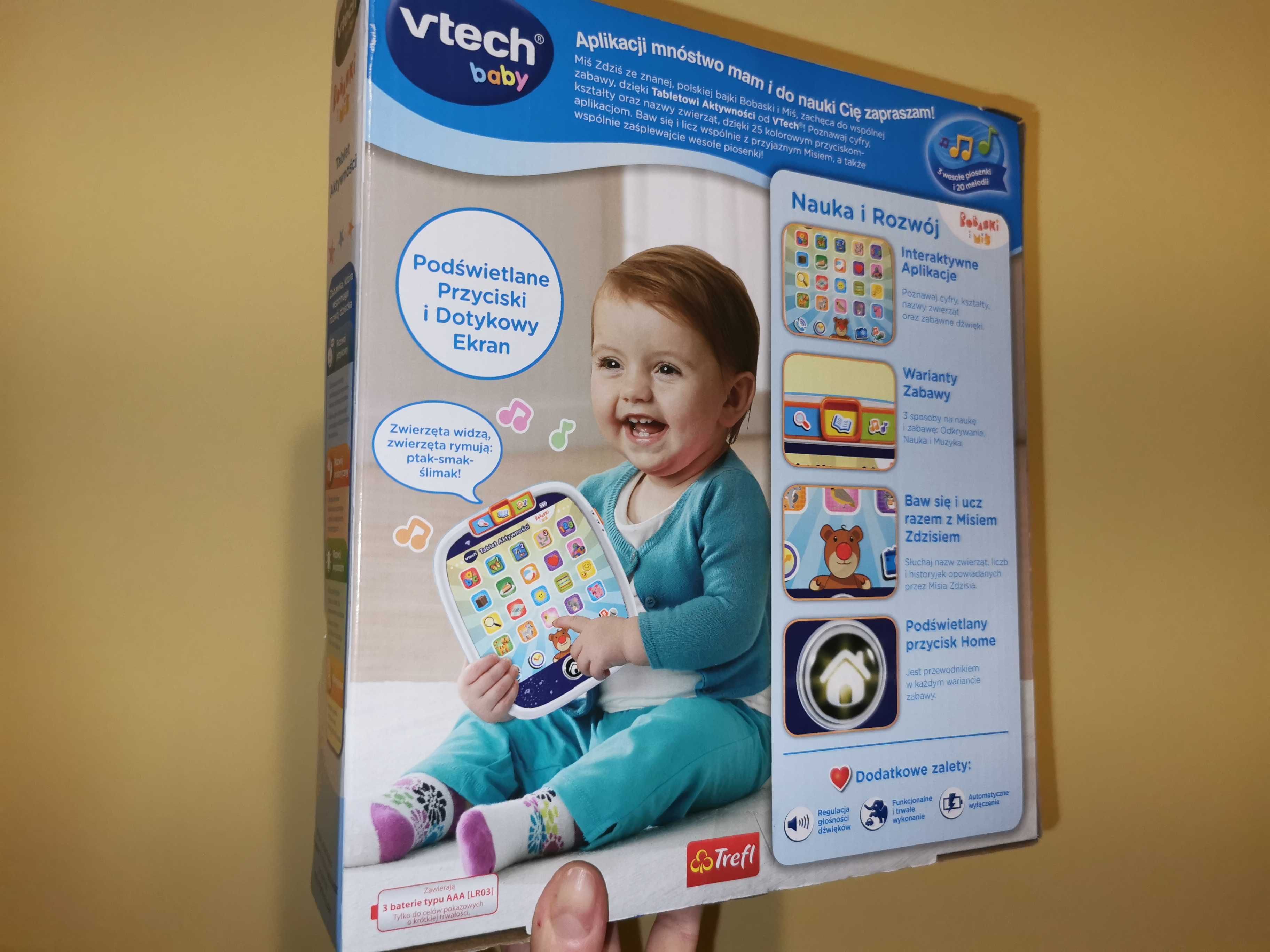 Tablet Vtech interaktywny uczy poziomy aktywności dźwięki światła