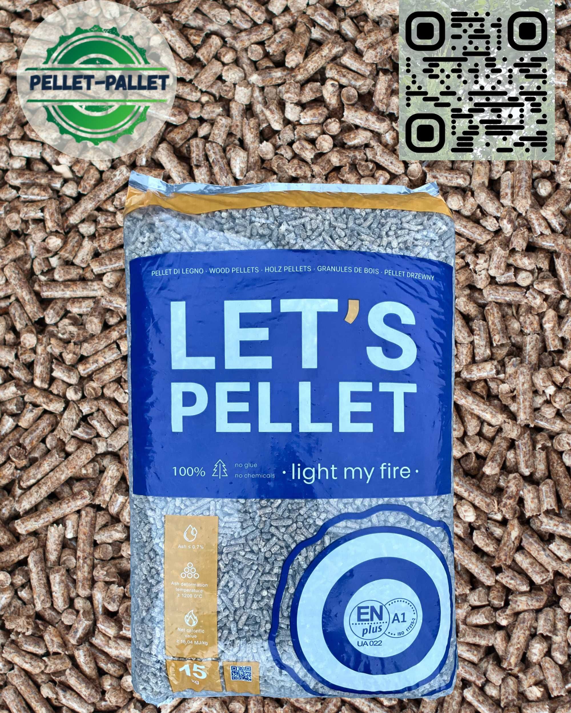 Pellet Jasny REZULT Drzewny Pelety Pelet Sosnowy A1/EN+ DOSTAWA GRATIS