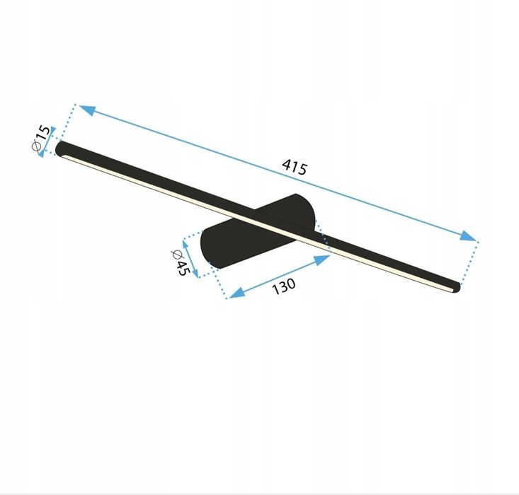 Lampa LED Kinkiet ZŁOTY 40 cm