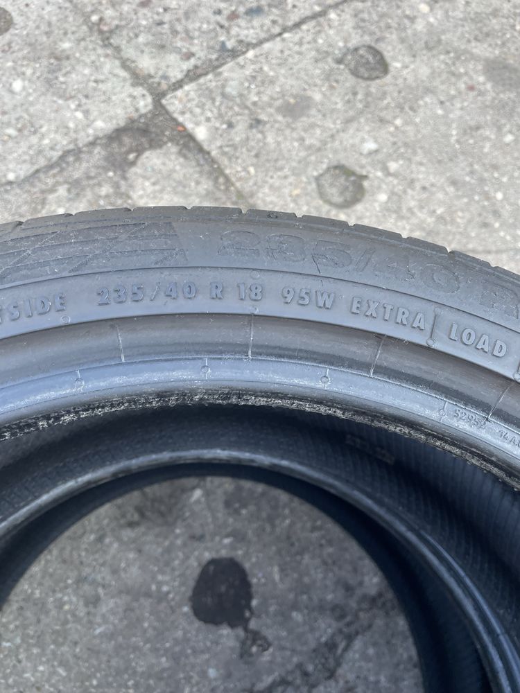Opony Continental 235/40R18 ContiSportContact 5 - 2szt uzywane letnie
