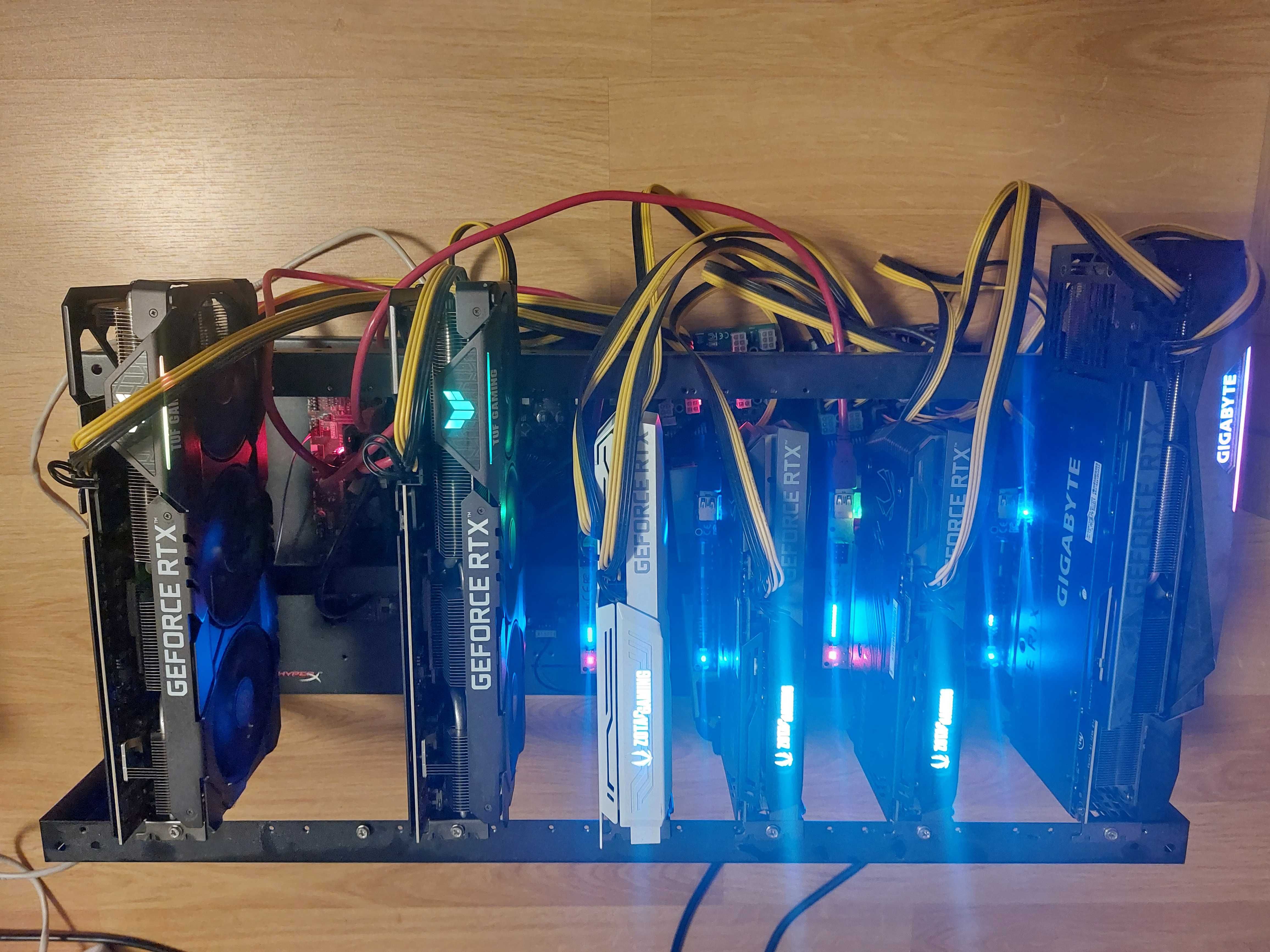 AI / Mining rig com cinco 3060 TI