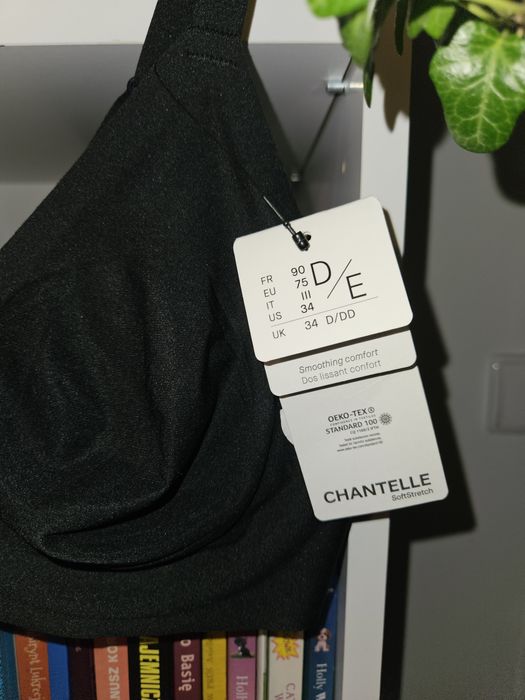 Biustonosz Chantelle Soft Stretch czarny 75 D/E