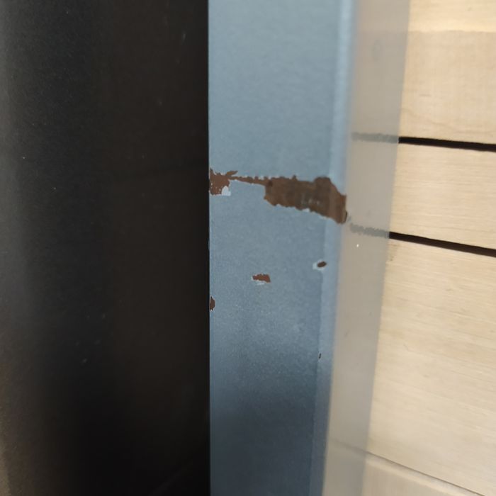 Szafka warsztatowa, metal + sklejka, 8 szuflad