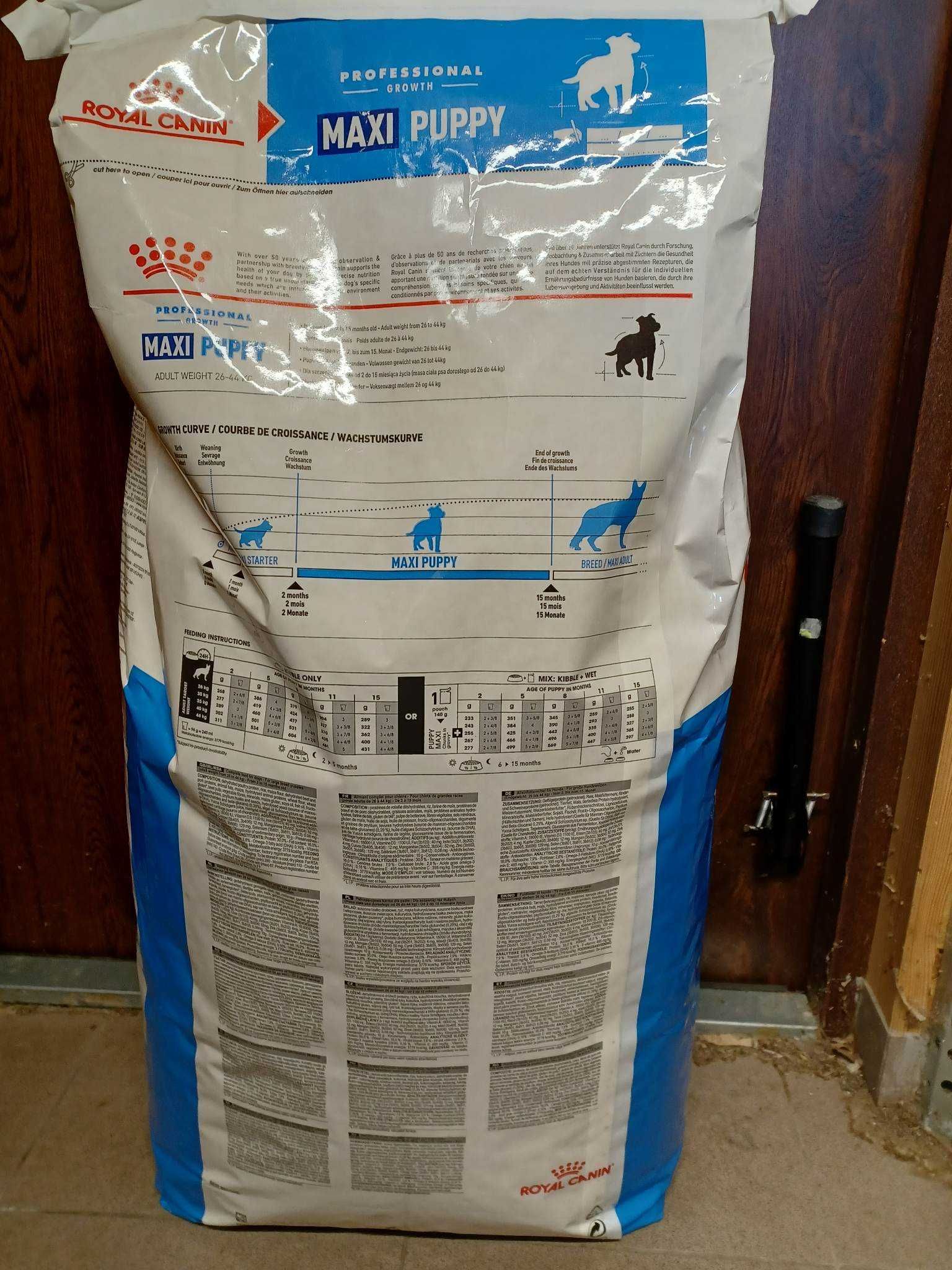 ROYAL CANIN Maxi Puppy JUNIOR 20kg psy do 15 m-ca + GRATIS PROMOCJA