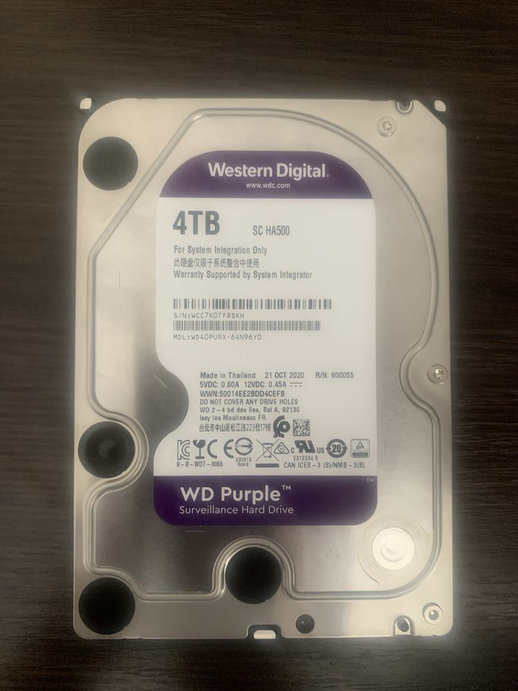 HDD Western Digital 4Tb WD Purple