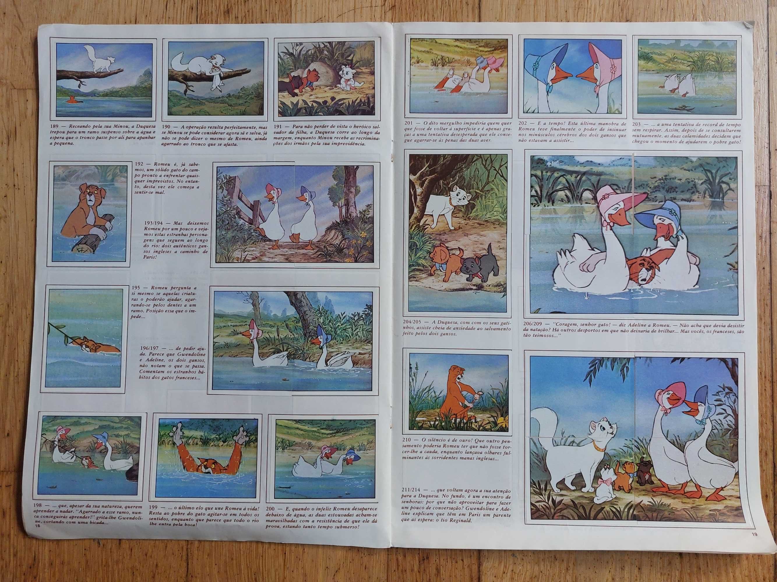 Caderneta de cromos Os Aristogatos - Completa