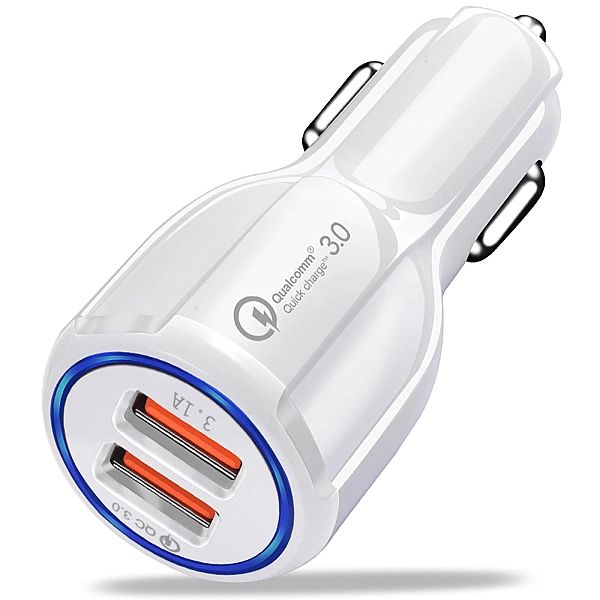 Ładowarka samochodowa 3,1A 2xUSB Quick Charge 3.0