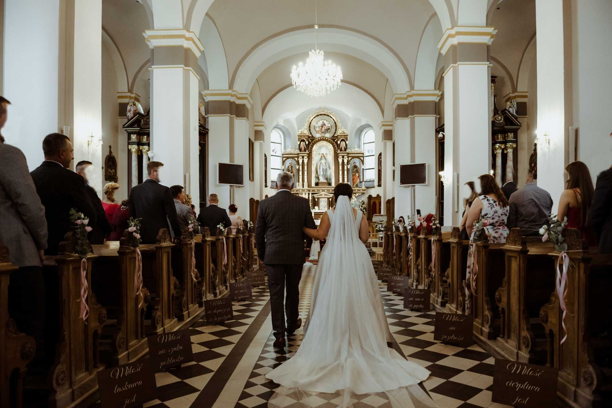 Klasyczna suknia ślubna Pollardi Nicole, księżniczka/ litera A