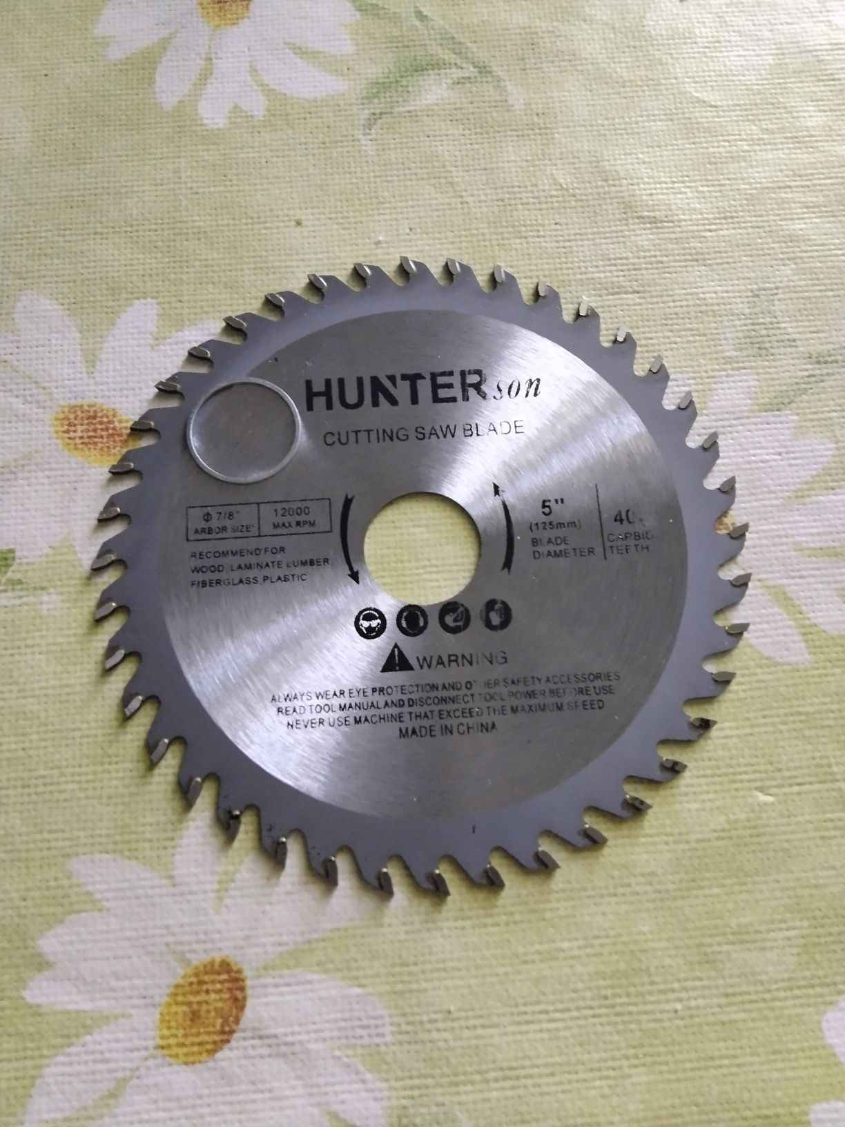 Tarcza do cięcia drewna fi 125x22.23mm do szlifierki kątowej z redukcj