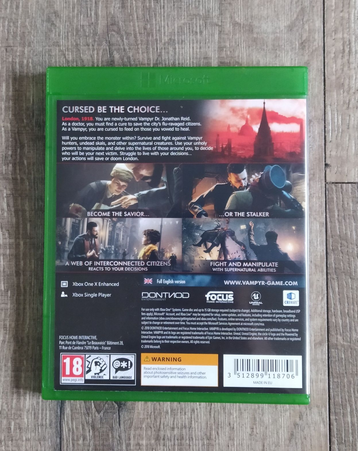 Gra Xbox One Vampyr Wysyłka