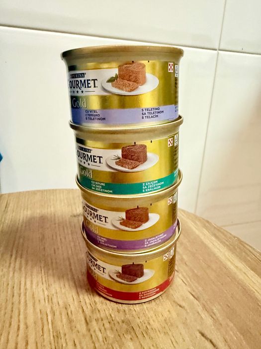 Latas gato gourmet gold mousse