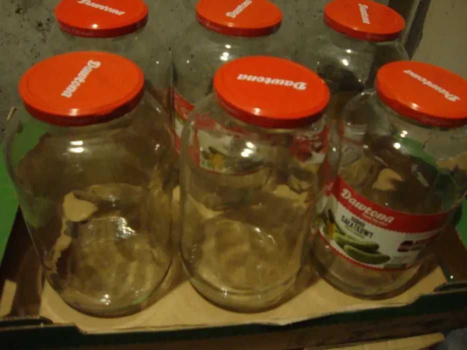 Zestaw 6 szt słoik słój 4000 ml/4 L. wino nalewka zaprawy ogórki