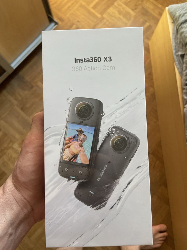 Insta 360x3 офіційним набором наклейок водонепроникна,1/2 48 Мп HDR360