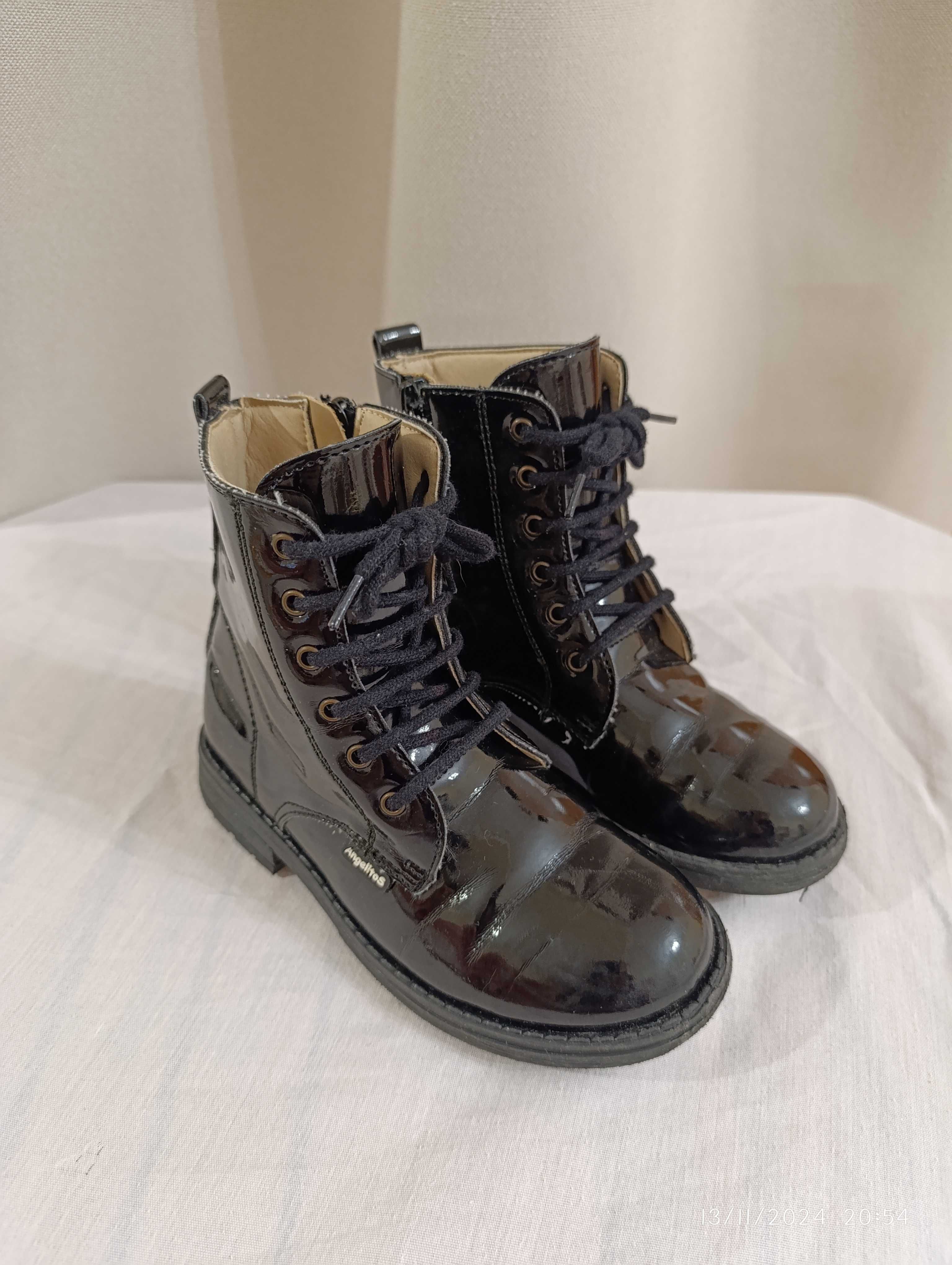Botas verniz preto