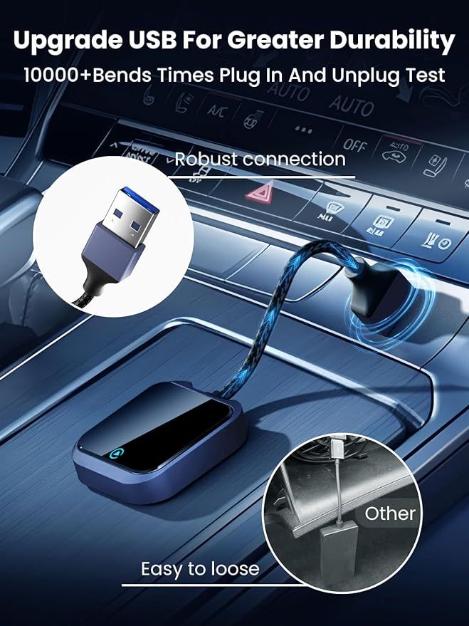 Mini Adapter Carplay Oasplus Ca9 Bt 5.3 Wifi 5Ghz Usb-A/C