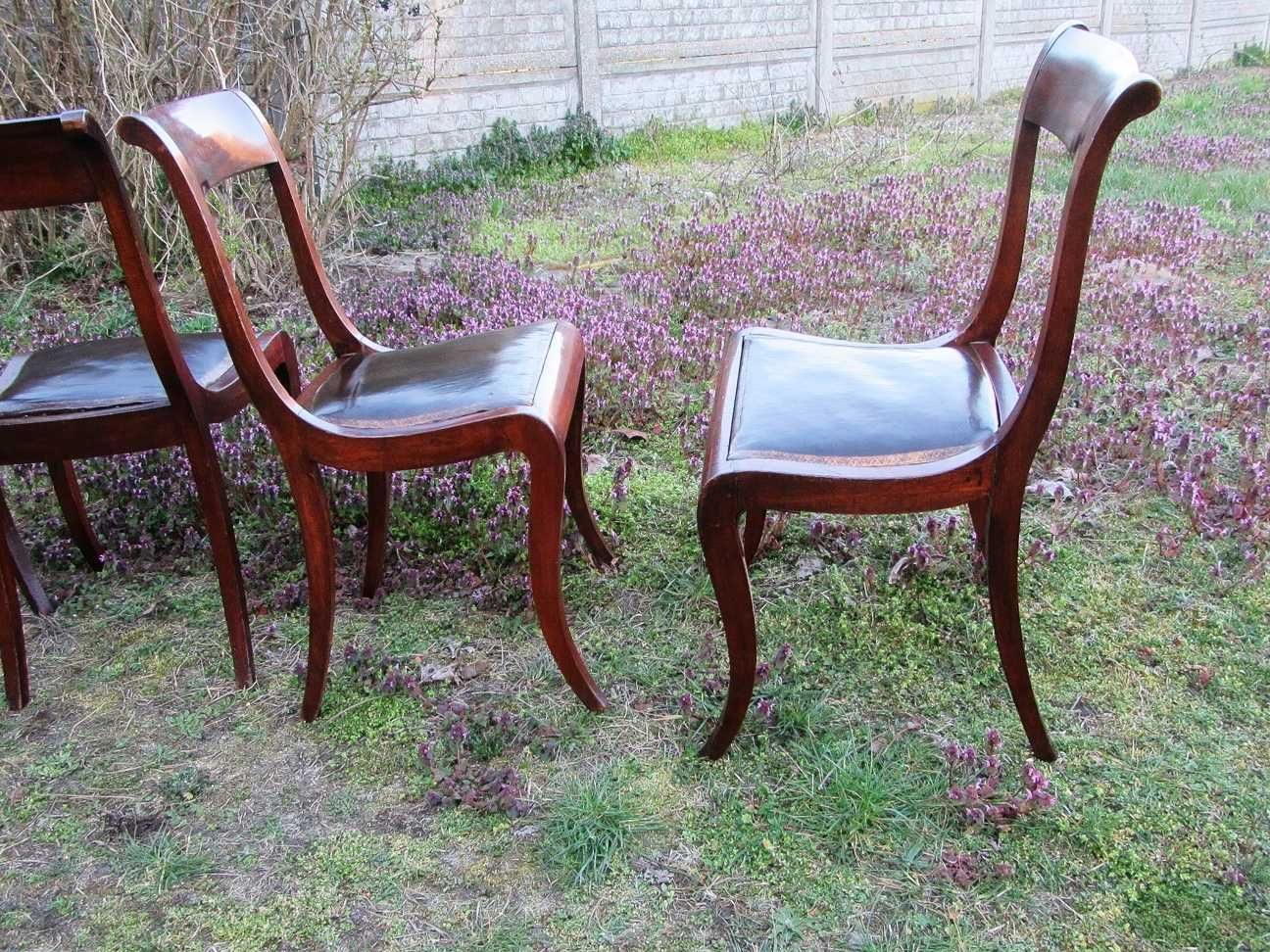 7x krzesła Biedermeier