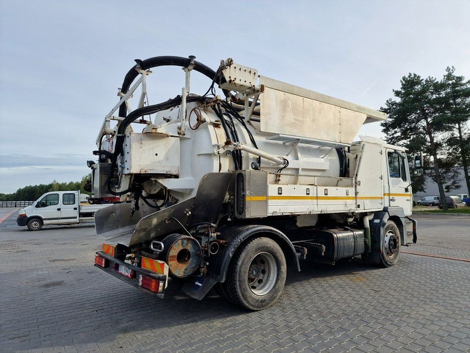 MAN WUKO MORO KOMBI DO CZYSZCZENIA KANAŁÓW  WUKO asenizacyjny separator beczka odpady czyszczenie kanalizacja
