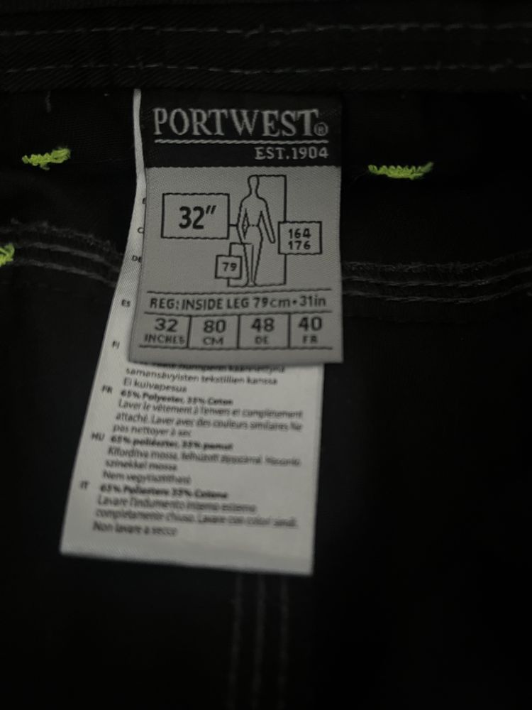 Spodnie robocze portwest Nakolanniki