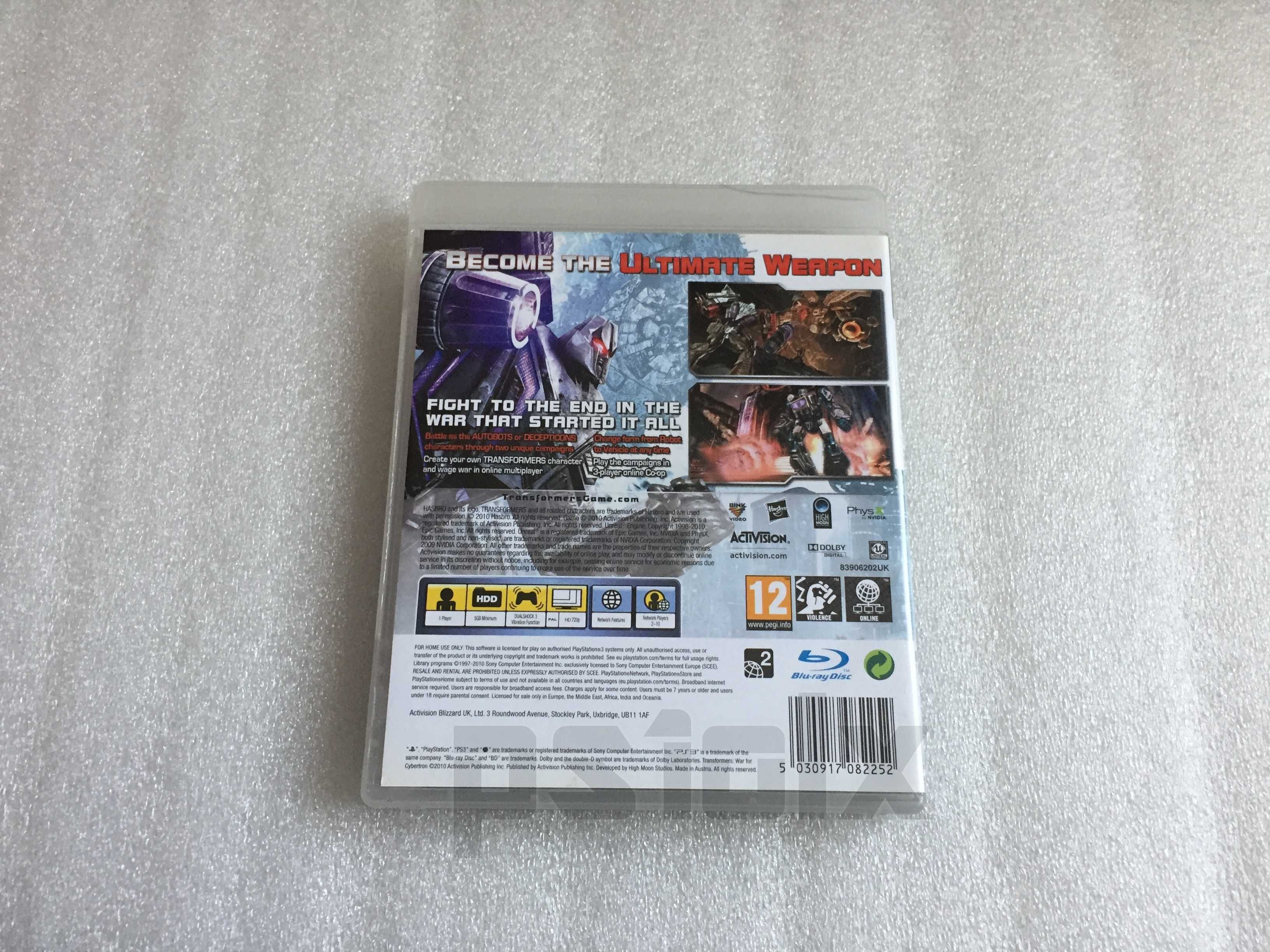 Transformers War for Cybertron playstation ps3