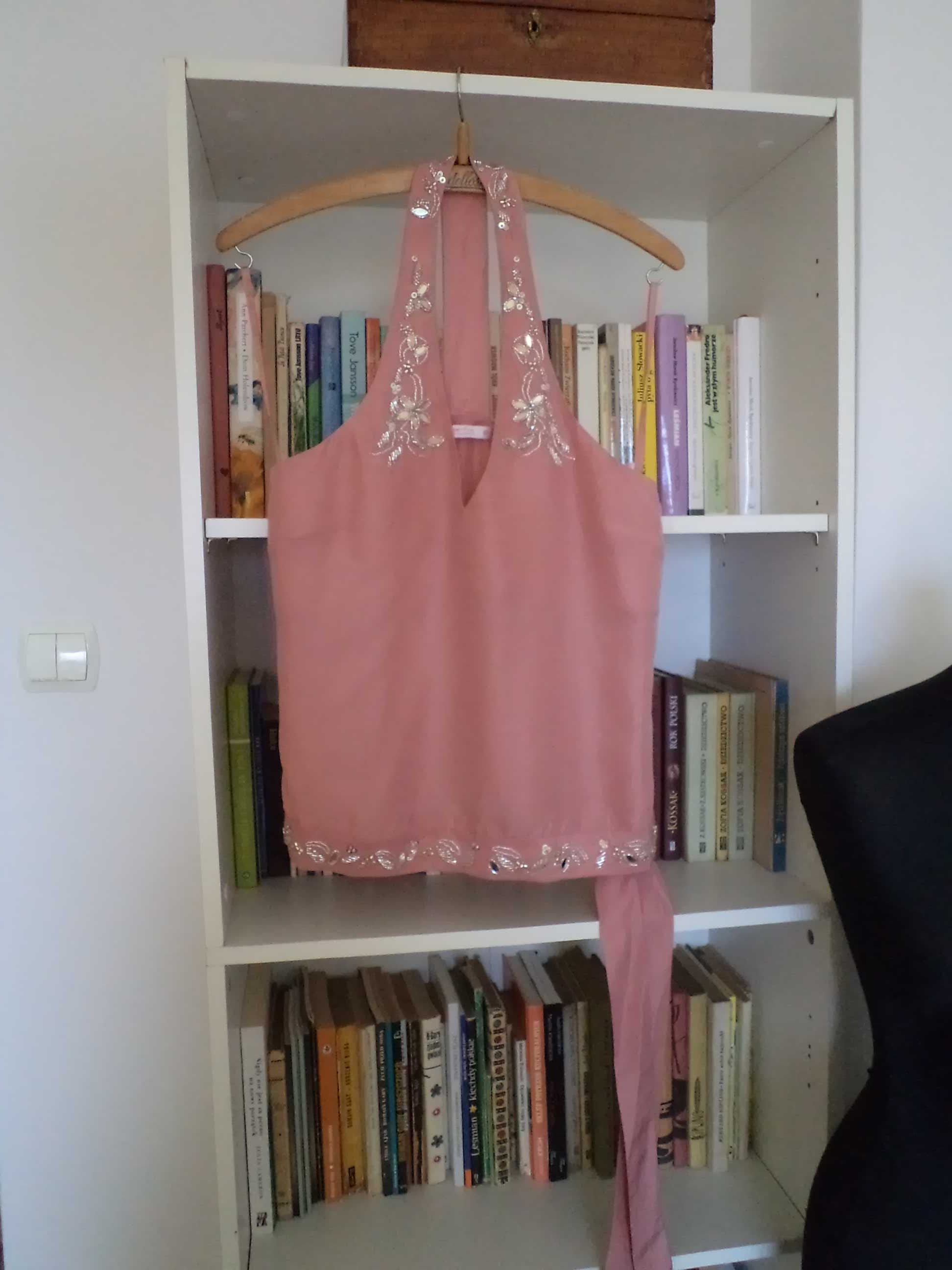 Imprezowa bluzeczka top z jedwabiu r.36 jak Karen Millen