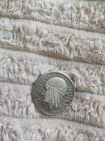 Moneta 5 złotych 1932 rok "głową kobiety"