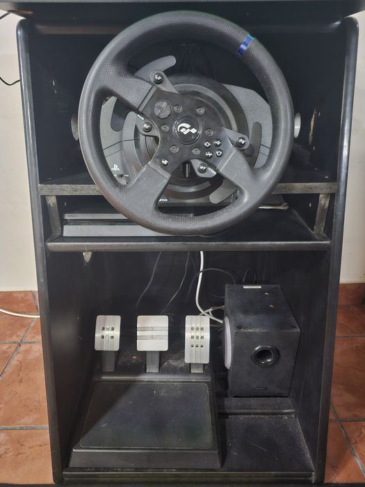 Máquina jogos Arcade + Ps4 + Volante + subwoofer