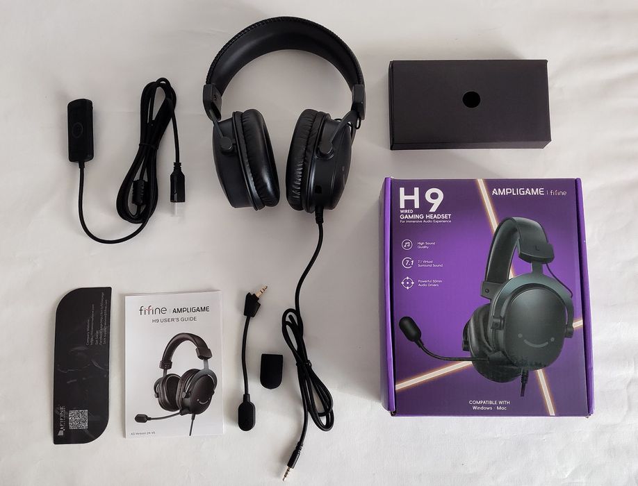 СРОЧНО! НОВЫЕ Игровые Наушники Fifine H9 Black 7.1