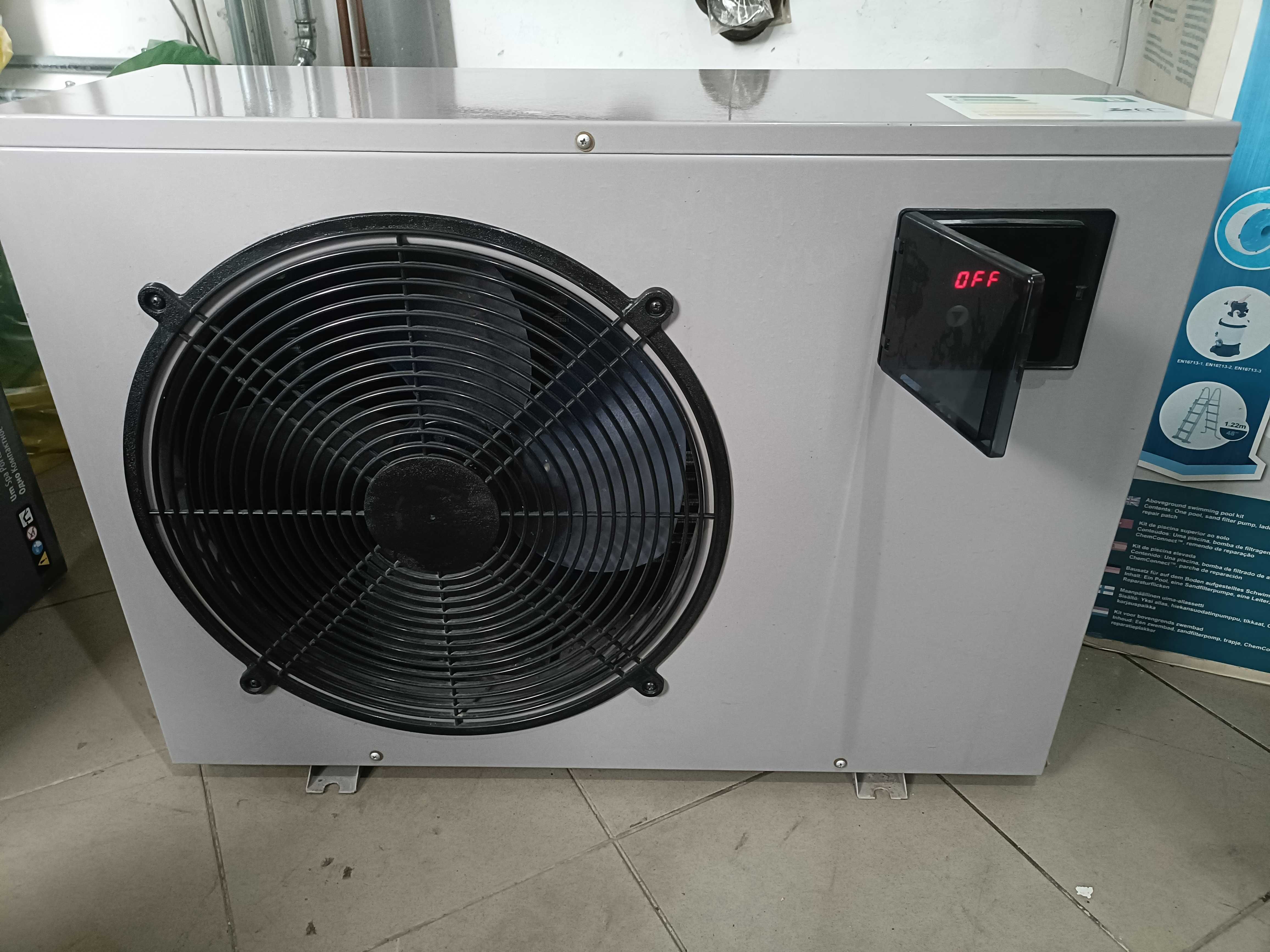 Basen stelażowy Bestway 4,12m x 2,01m z pompą ciepła 5,6 KW.