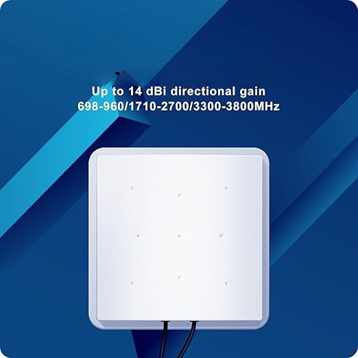 Greatzer Antena Zewnętrzna 5G 4G Lte Mimo 14Dbi Sma/Ts9 10M
