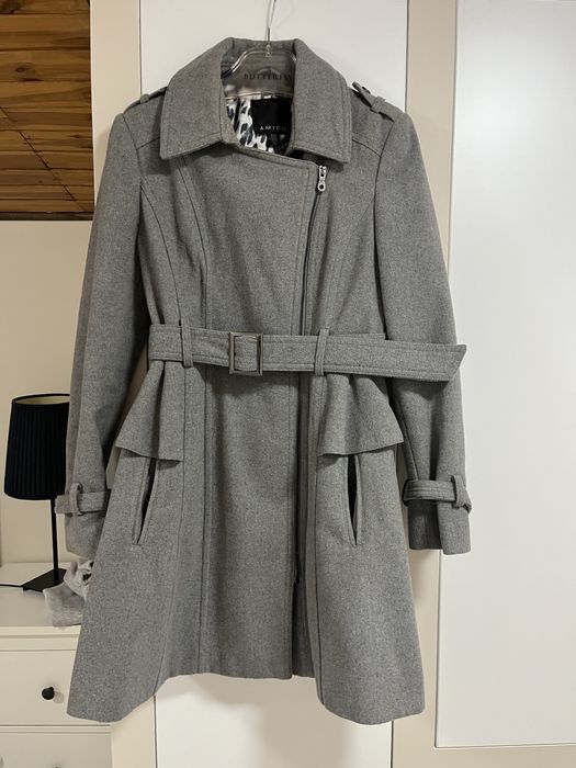 Płaszcz z domieszką wełny