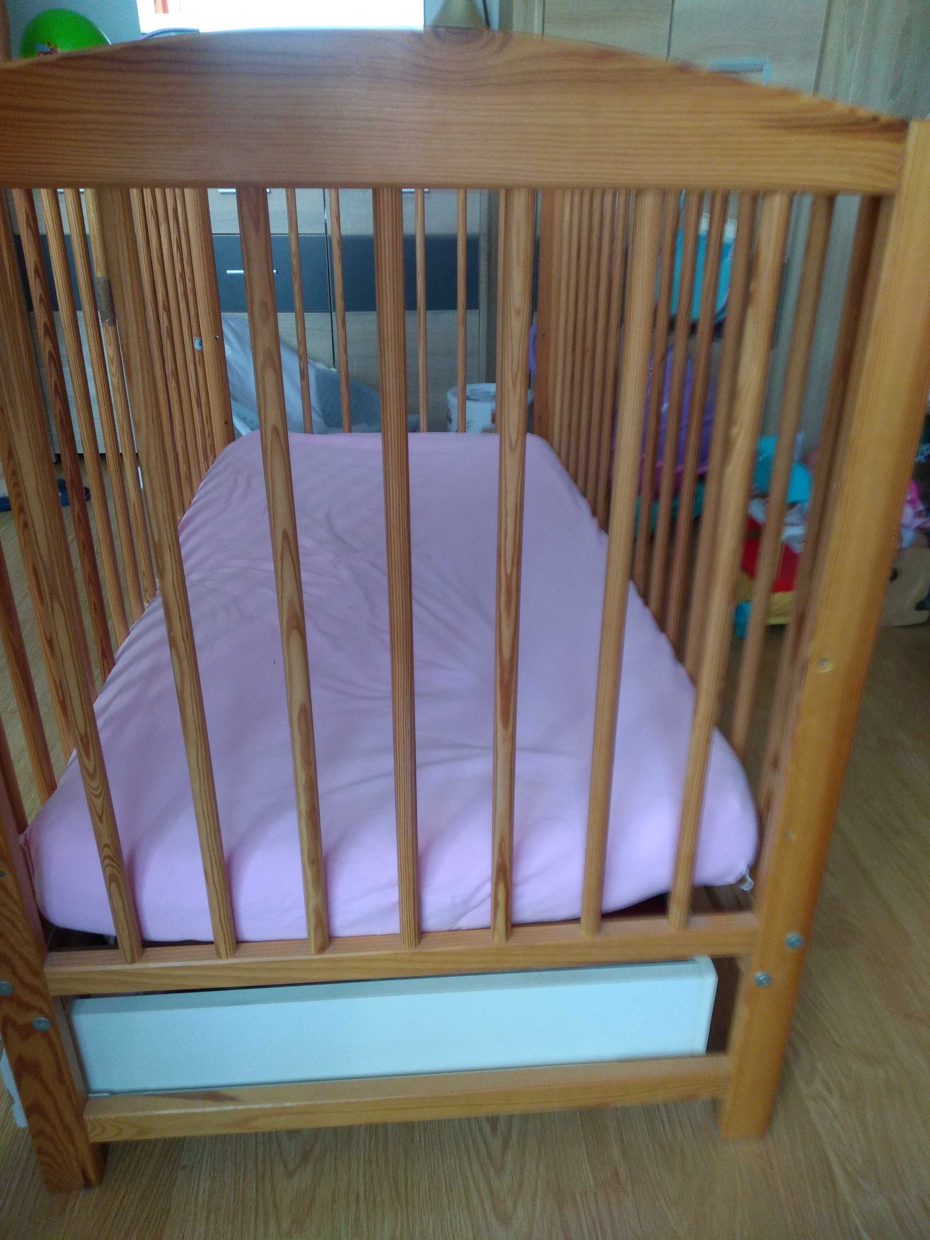 Łóżeczko niemowlęce 120x60 kolor dąb