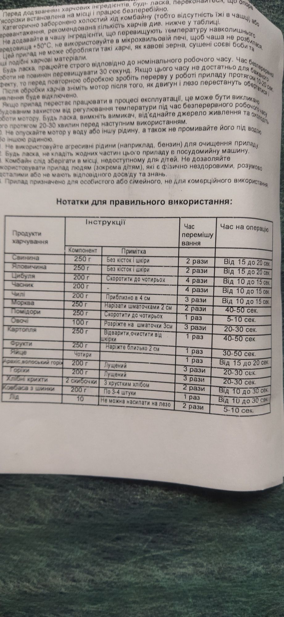 Блендер, кухонный комбайн, измельчитель