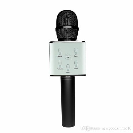 Microfone c/ Coluna Bluetooth - Karaoke - Wireless - Preto