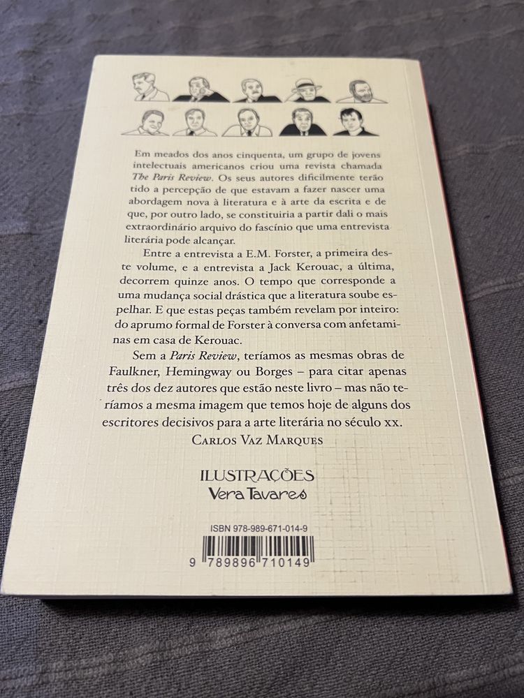 Livro entrevista da Paris review