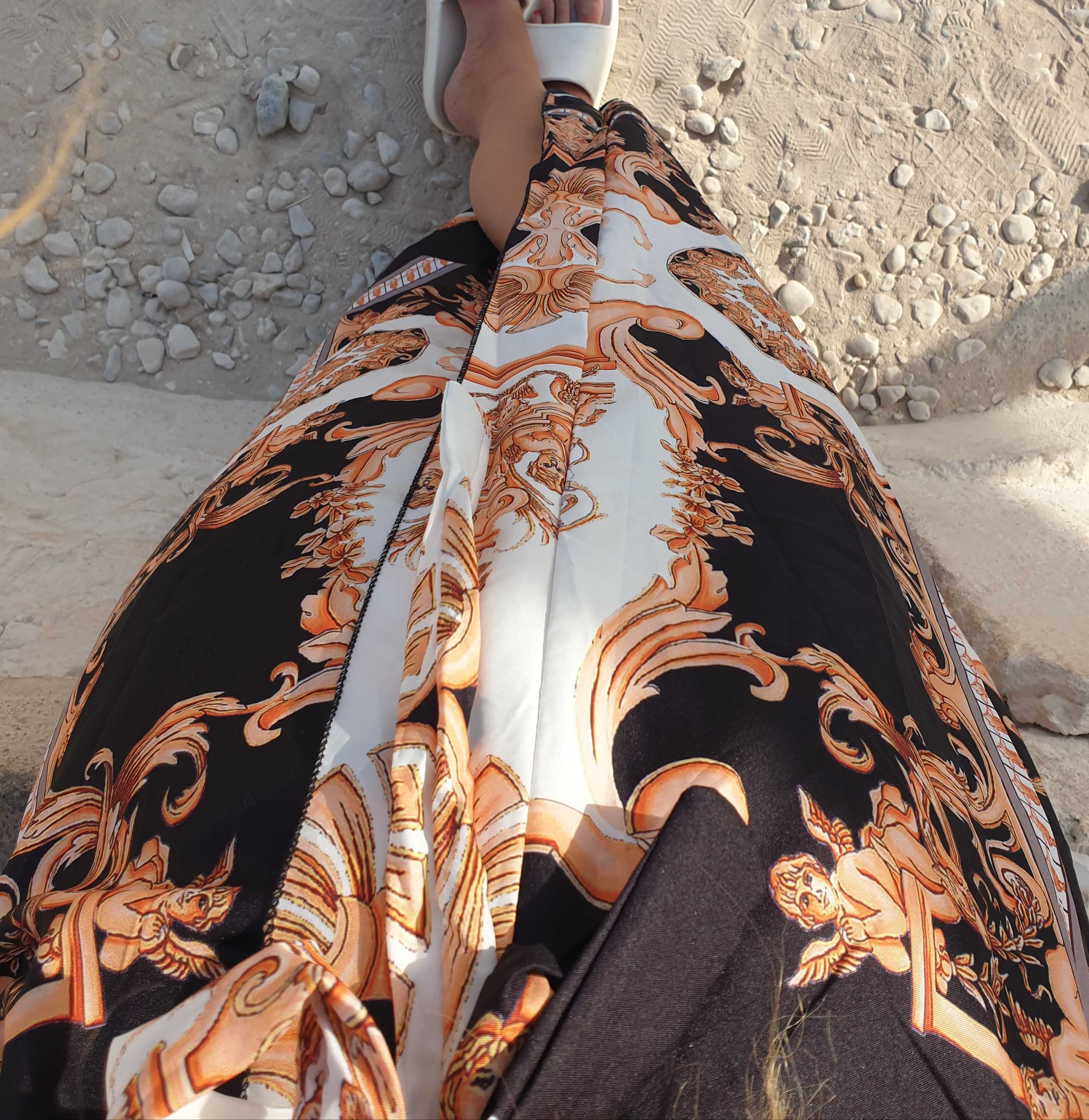 Instagram dress dluga suknia boho orient plaża arabska Maroko egipt