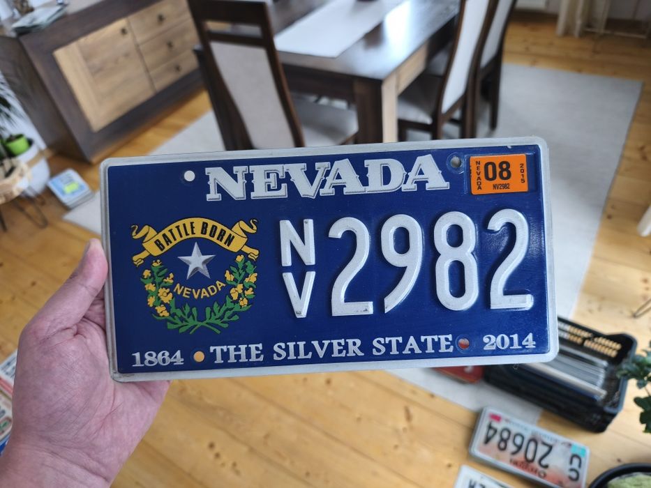 Tablica USA Nevada silver state
