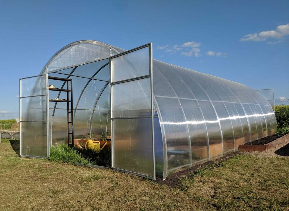 Szklarnia Tunel 4x4m, 6m, 8m, 10m, 12m z poliwęglanu 6mm, prof 40x20mm