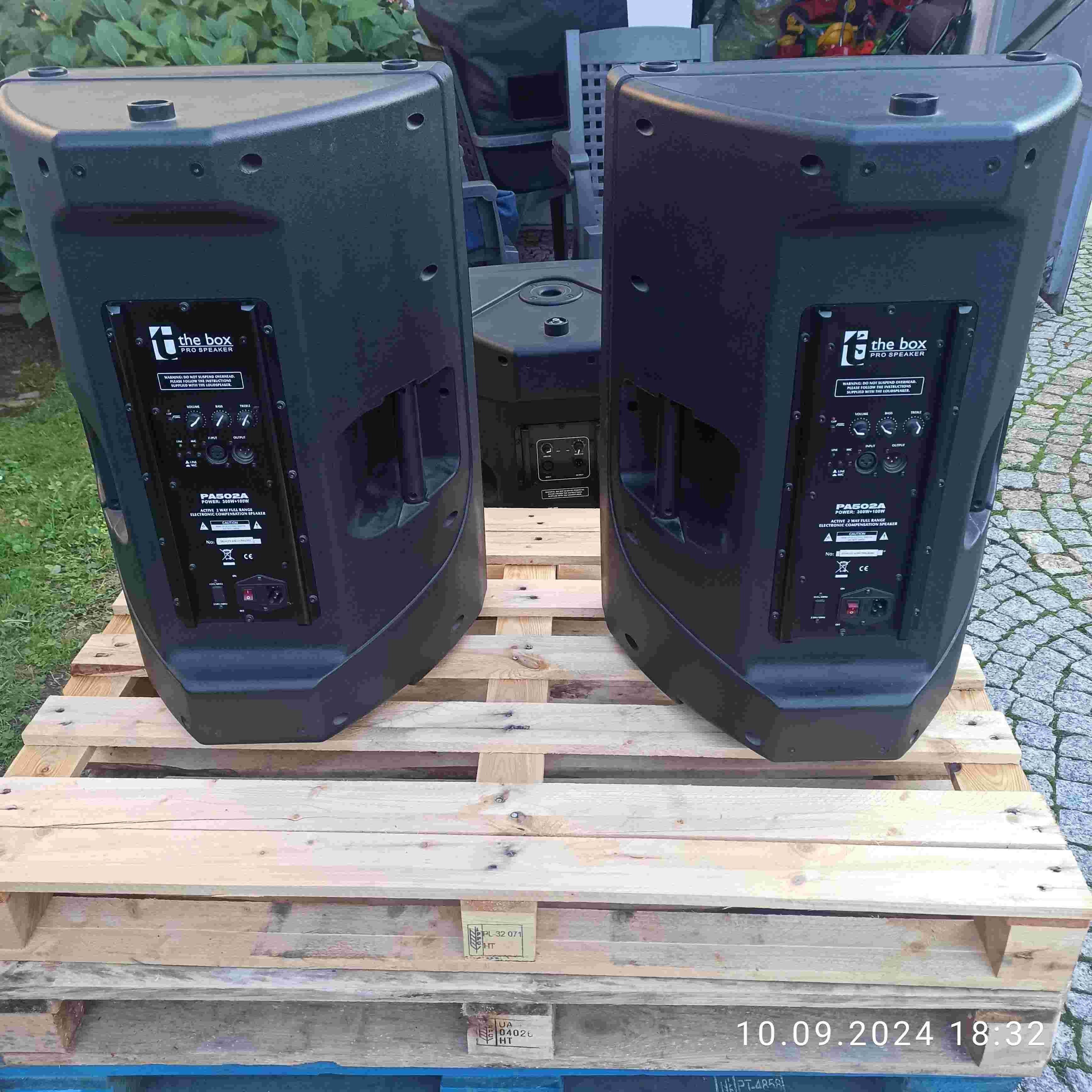 Kolumny estradowe aktywne, zetaw the box 2szt. PA502A, subbas SB115A