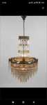Lustre totalmente artesanal estrutura bronze