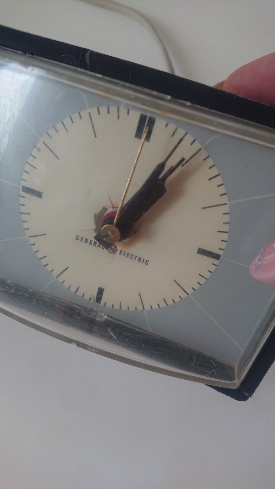Винтажный старинный будильник часы General electric