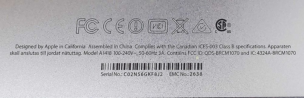 APPLE iMAC A1418 21.5'' i5-7360U 8GB DDR4 1TB SATA