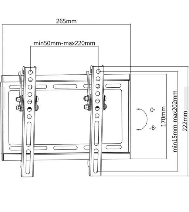 Conjunto de 2 suportes de tv (até 43”)