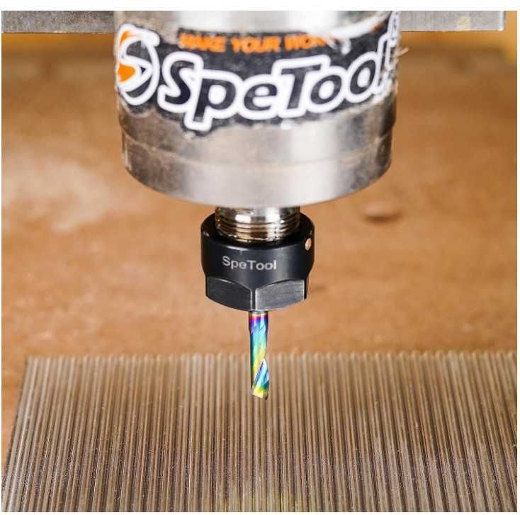SpeTool frez spiralny 6mm, długość robocza 22mm z powłoką DLC