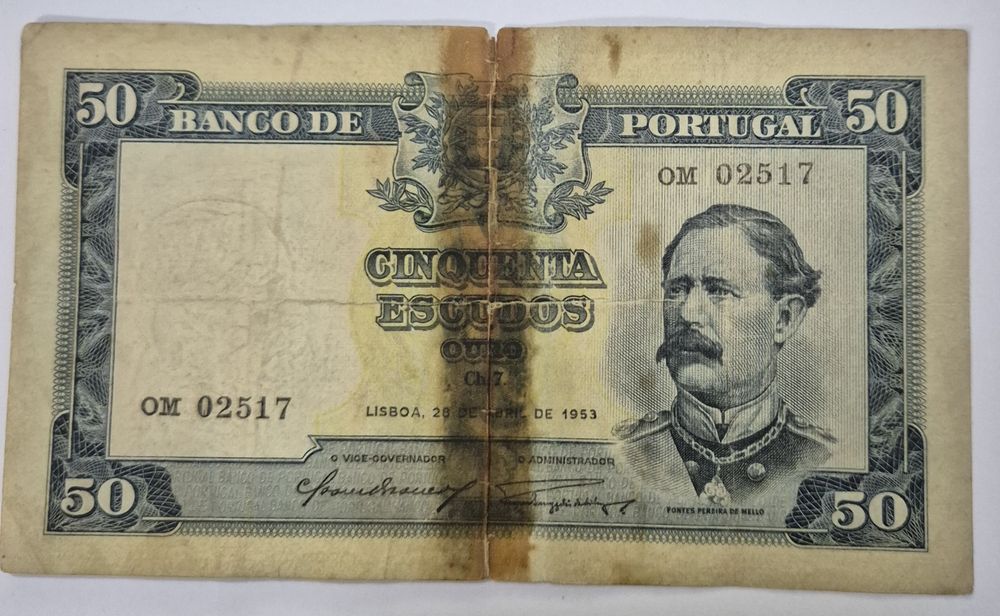 Nota 50Esc. Fontes Pereira de Mello - 28/04/1953