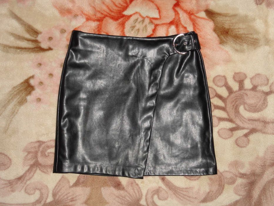 Кожаная стрейчевая юбка «Loavies» (р.L эко кожа)