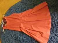 sukienka kolor brzoskwinia/pomarańcza 36 na wesele imprezę