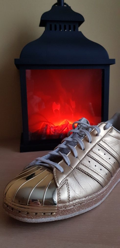 Adidas Originals SUPERSTAR 80S METAL GOLD 44.5